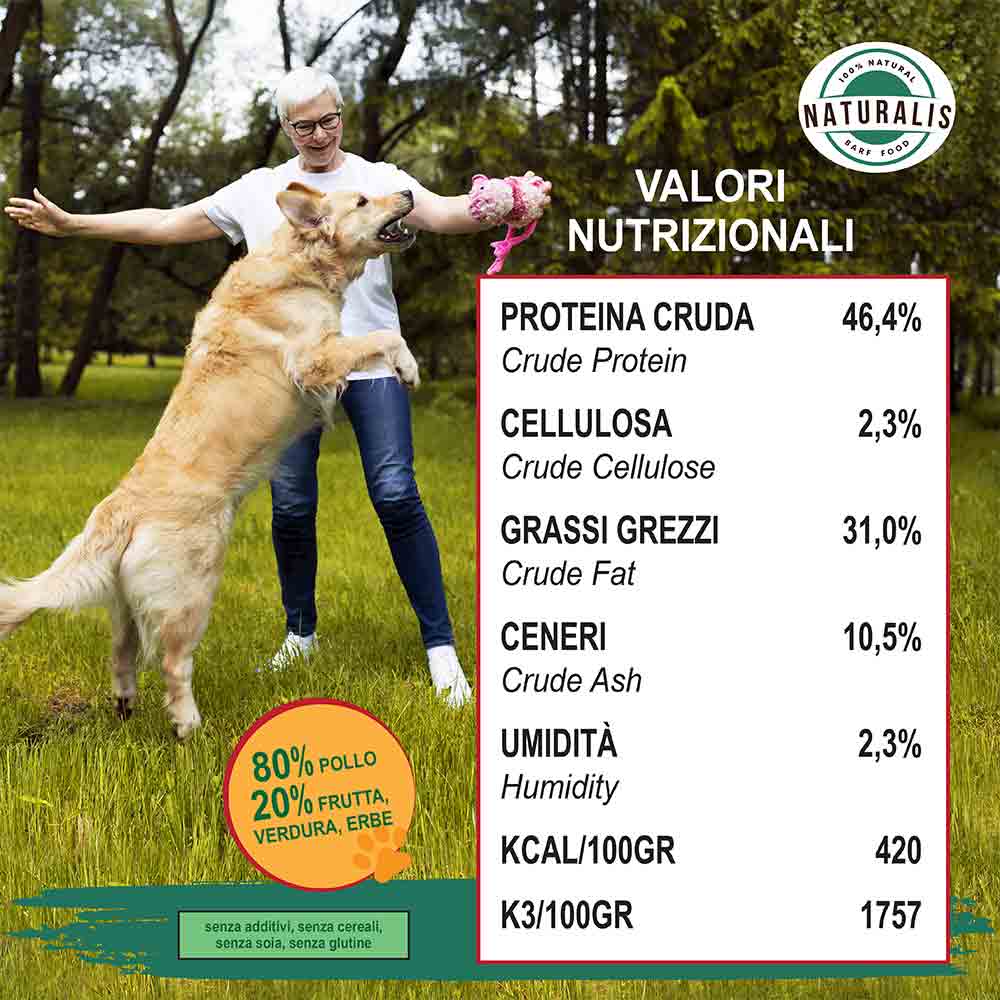 Smart 80 BARF Cibo Secco per Cani Barf Pollo